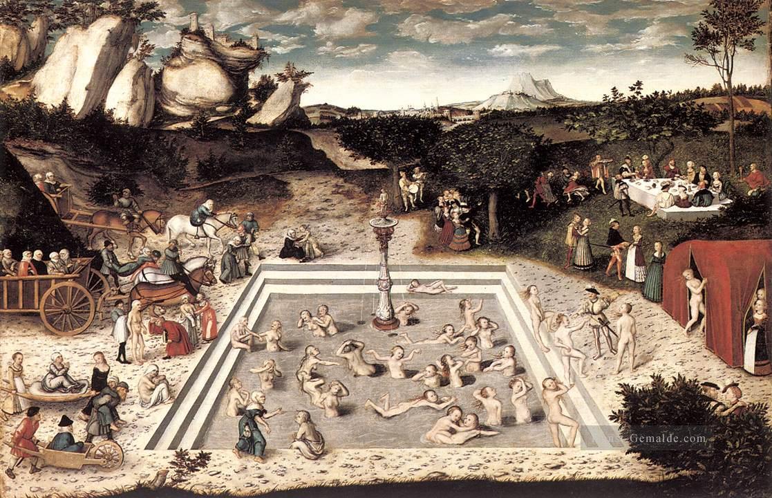 Der Jungbrunnen Renaissance Lucas Cranach der Ältere Ölgemälde